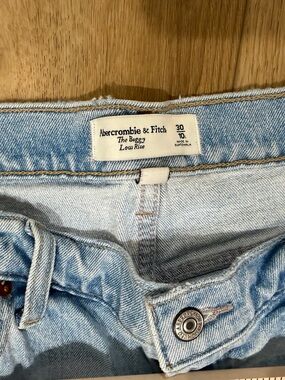 Abercrombie & Fitch Light Blue Baggy Low Rise Jeans